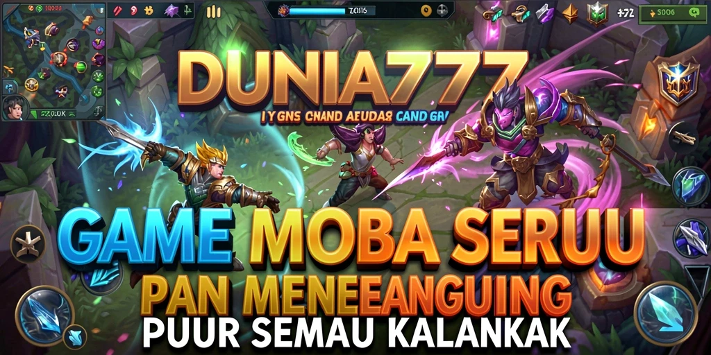 Pengalaman gameplay intens dalam DUNIA777 MOBA.