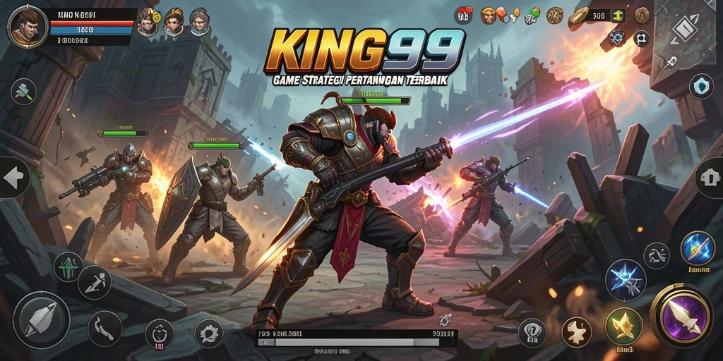 Tampilan gameplay KING999 yang menegangkan dan strategis.