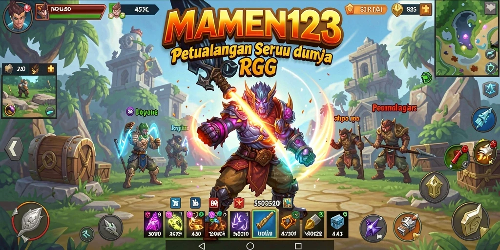 Tampilan gameplay seru dari MAMEN123 yang penuh aksi.