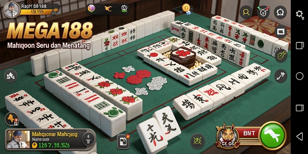 Gameplay seru di MEGA188 dengan tantangan Mahjong yang menarik.