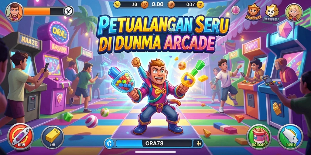 Screenshot ORA78 menunjukkan aksi gameplay yang seru dalam berbagai level.