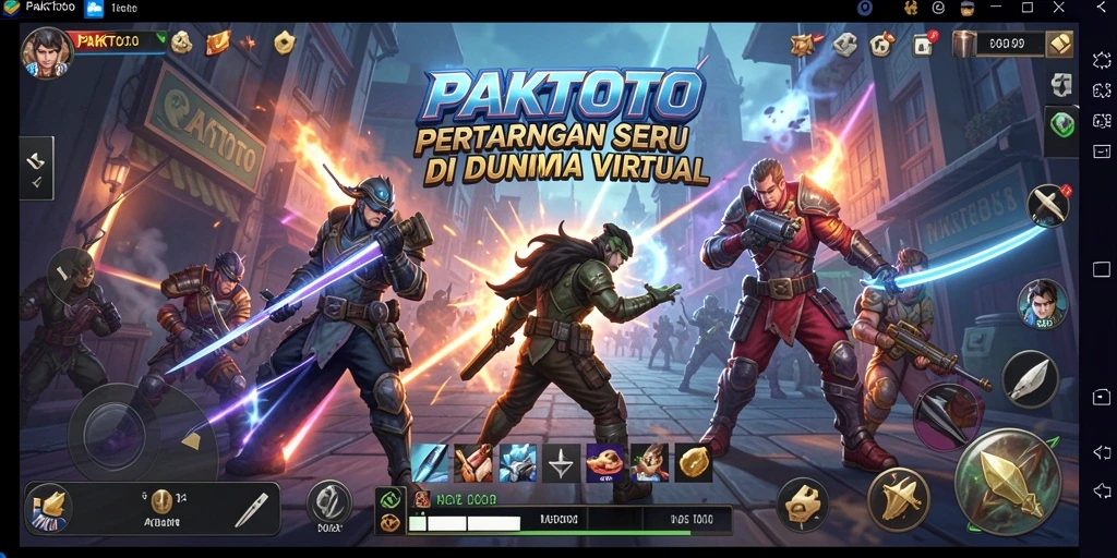Tangkapan layar gameplay PAKTOTO menampilkan aksi pertarungan yang mendebarkan.