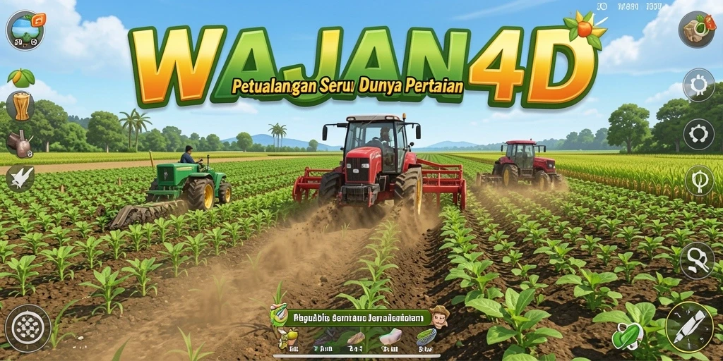 Tampilan gameplay WAJAN4D yang menakjubkan dalam pertanian.