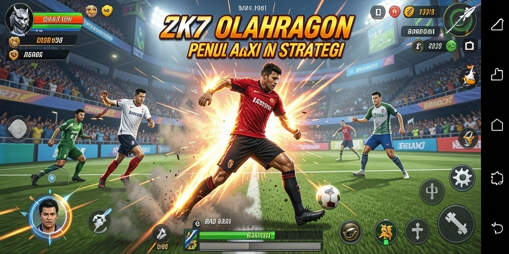 Tampilan permainan ZK7 yang menegangkan dalam aksi olahraga.
